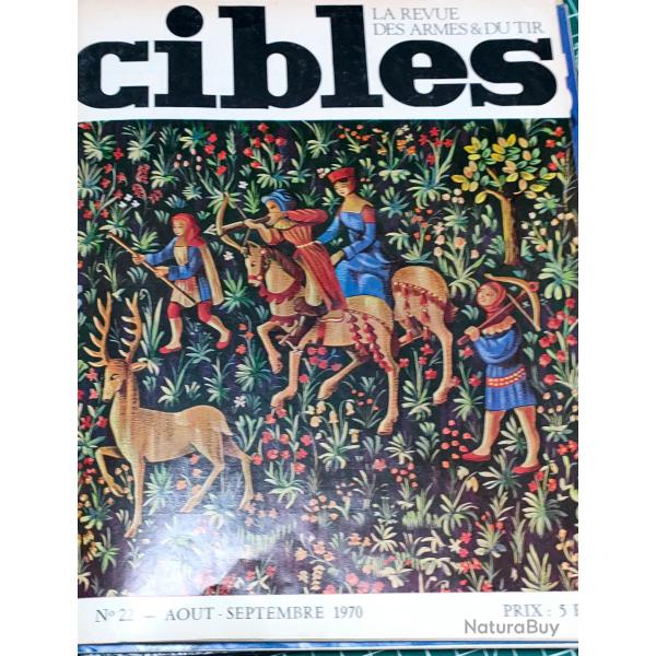 REVUE CIBLES NUMEROS 18 � 23  RELIURE CIBLES, ANNEES 1969/70.