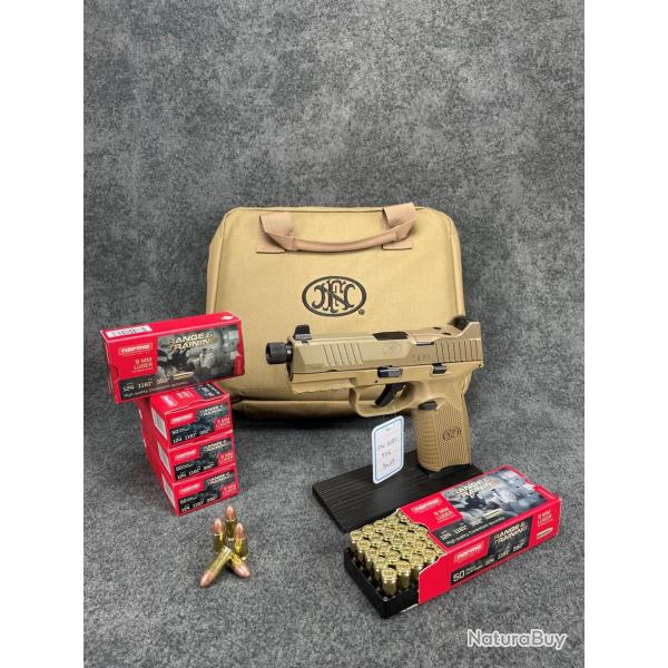 Promo ! Pistolet fn herstal 509 tactical fde + 250 cartouches norma