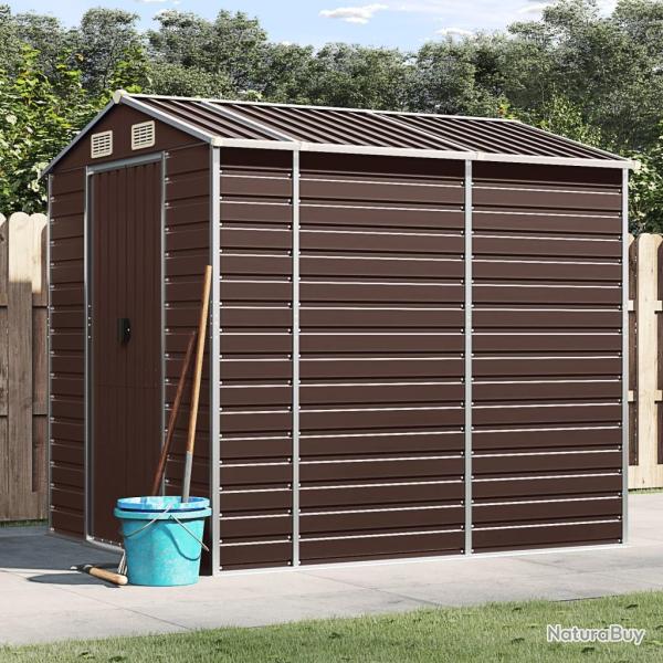Abri de marron 191 x 215 x 198 cm en acier galvanis�