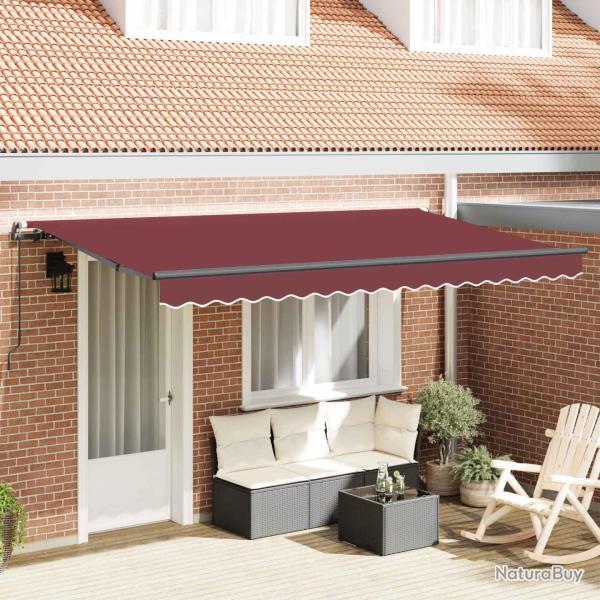 Auvent R�tractable Bordeaux 350 x 200 cm tissu