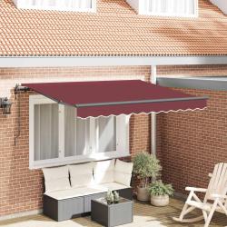 Auvent R&eacute;tractable Bordeaux 350 x 200 x 165 cm tissu