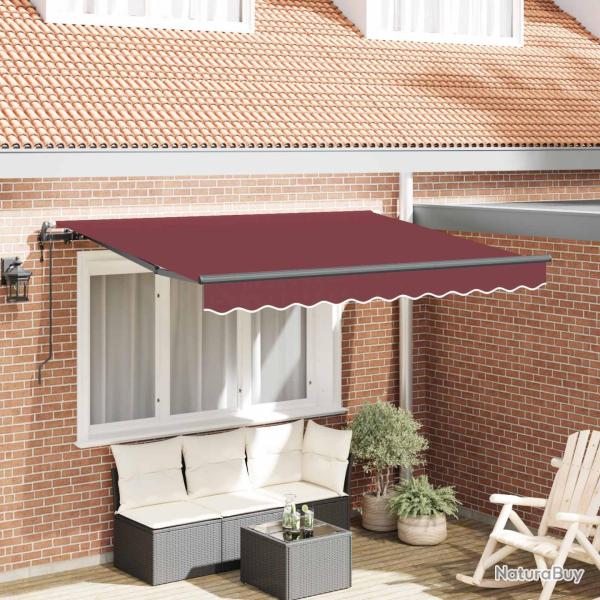 Auvent R�tractable Bordeaux 350 x 200 x 165 cm tissu