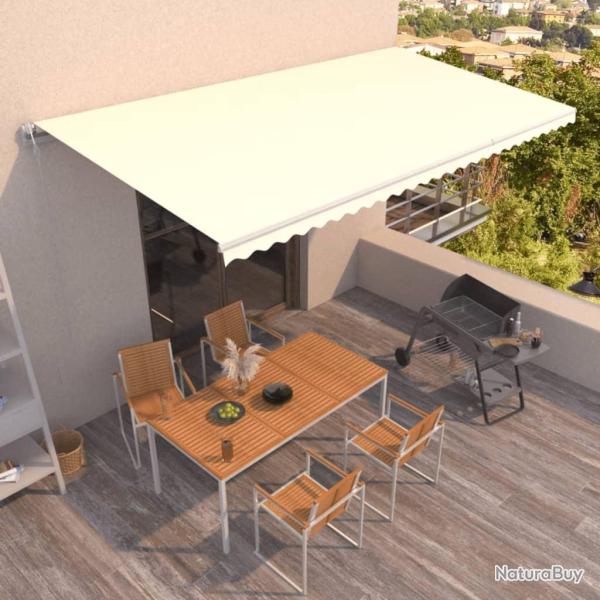 Auvent r�tractable automatique 600x350 cm Cr�me