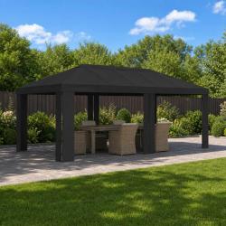 Housse de Gazebo 6 x 3 m Anthracite Polyester 190 gsm