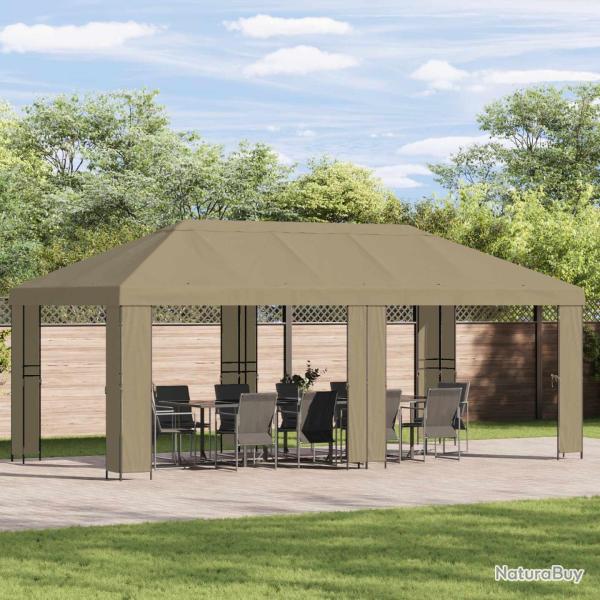 Housse de Gazebo 6 x 3 m Beige Polyester 190 gsm