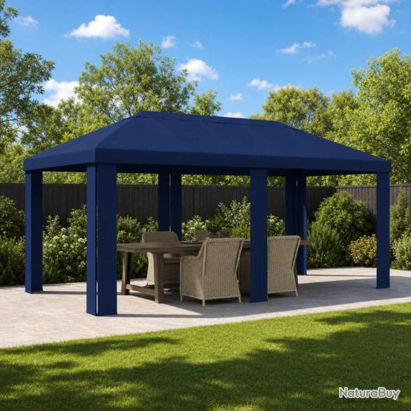 Housse de Gazebo 6 x 3 m Bleu Polyester 190 gsm
