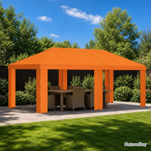 Housse de Gazebo 6 x 3 m Orange Polyester 190 gsm