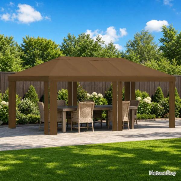 Housse de Gazebo 6 x 3 m Taupe Polyester 190 gsm