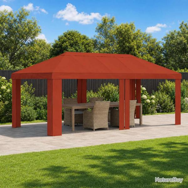 Housse de Gazebo 6 x 3 m Terre cuite Polyester 190 gsm