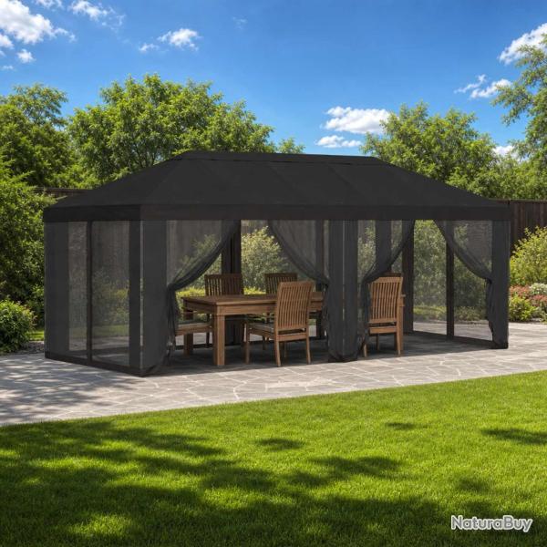 Housse de tonnelle avec murs lat�raux 6 x 3 m Anthracite