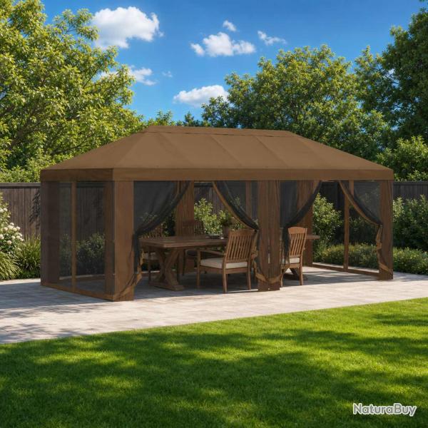 Housse de tonnelle avec murs lat�raux 6 x 3 m Taupe Polyester