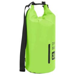 Sac sec avec fermeture &eacute;clair Vert 20 L PVC