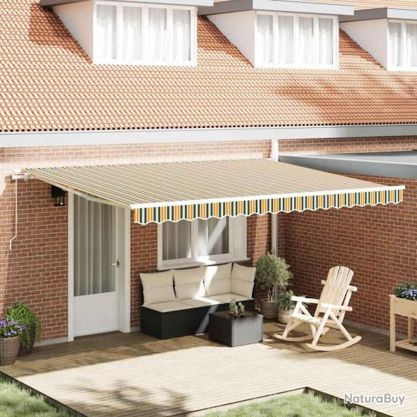 Toile de rechange pour auvent Vert et jaune 430 x 295 cm