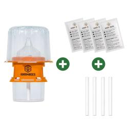 Kit 1 pi&egrave;ge &agrave; frelons asiatiques + 4 attractifs + 2 diffuseurs coton
