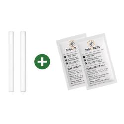 Kit recharge pi&egrave;ges frelons asiatiques 2 cotons + 2 attractifs