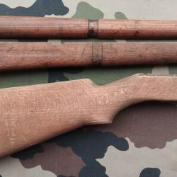 Ensemble complet bois FSA Mle 49 LG : Crosse - F&ucirc;t - Garde main
