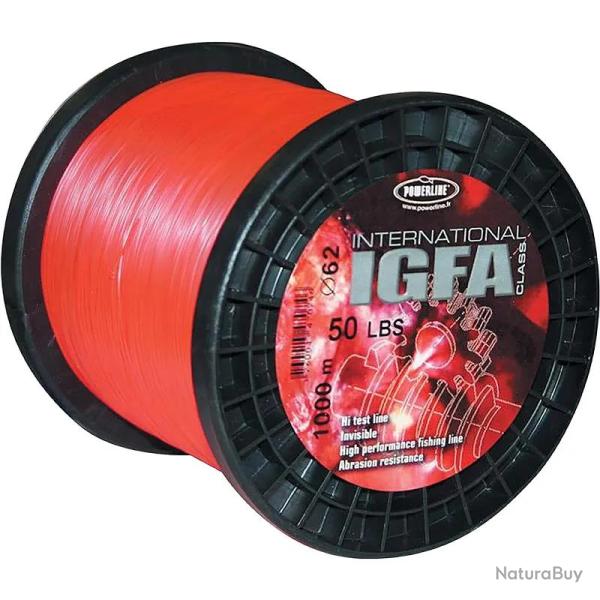 Nylon POWERLINE IGFA Rouge 1000m � 0.62mm