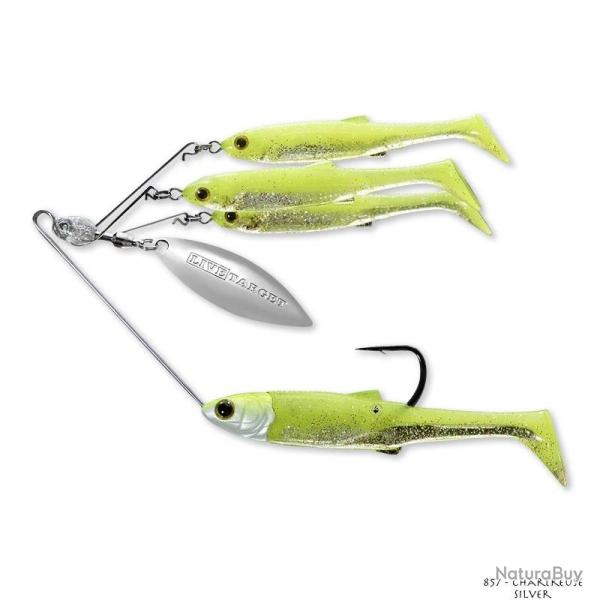 Spinnerbait Live Target Baitball Spinner Rig Small 11g 857 - Chartreuse Silver