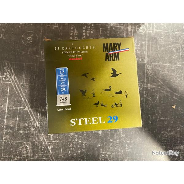 200 Cartouches Mary Arm Steel 29g n�7+8 12/70