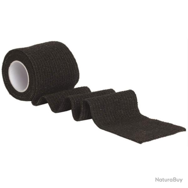 Adh�sif tactique Mil-Tec Wrap auto-agrippant 5 cm � 4,5 m silencieux et r�utilisable Noir