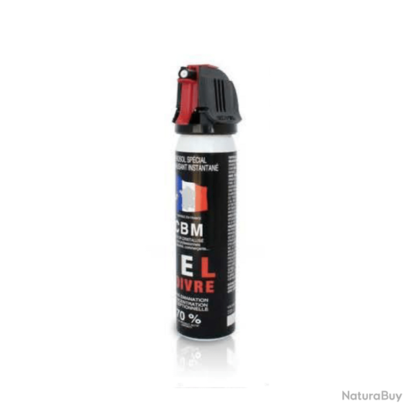 A�rosol de d�fense CBM gaz lacrymog�ne au poivre OC + Capot Accusol 75 ml Autre
