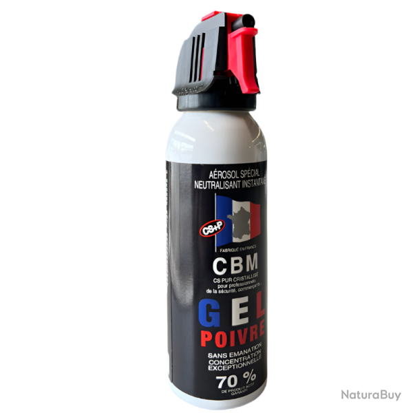 A�rosol de d�fense CBM Gel au poivre OC + Capot Accusol 100 ml Autre