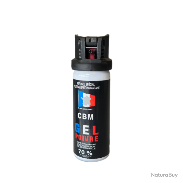 A�rosol de d�fense CBM Gel au poivre OC + Capot Clapet 50 ml Autre