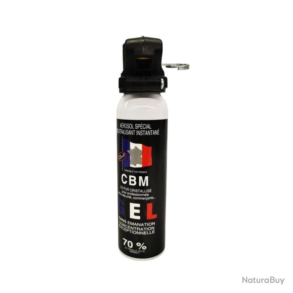 A�rosol de d�fense CBM gel lacrymog�ne CS + Poign�e Standard 100 ml Autre