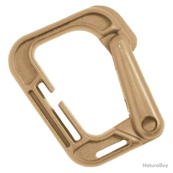 Anneau MOLLE D-Hanger  Bulldog Tactical Gear Coyote � l'unit�