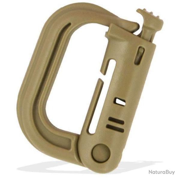 Anneau MOLLE D-Lock  Bulldog Tactical Gear Coyote � l'unit�