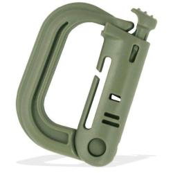 Anneau MOLLE D-Lock  Bulldog Tactical Gear Vert olive &Agrave; l'unit&eacute;
