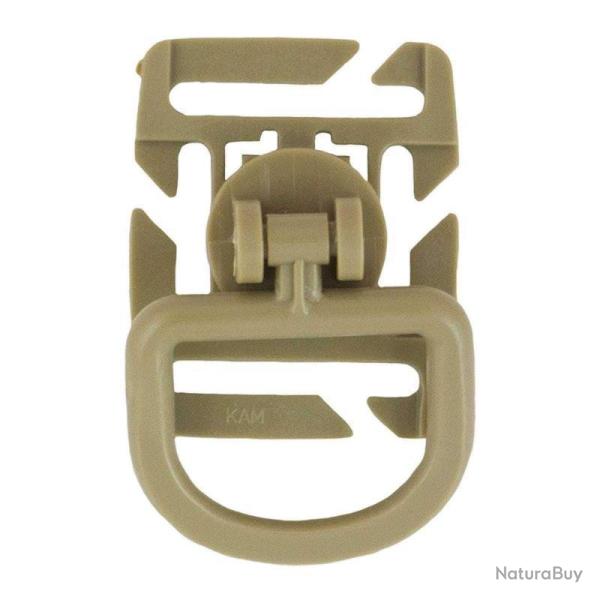 Anneau MOLLE D-Ring  Bulldog Tactical Gear Coyote � l'unit�