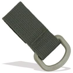 Anneau MOLLE D-Ring + Velcro  Bulldog Tactical Gear Vert olive &Agrave; l'unit&eacute;