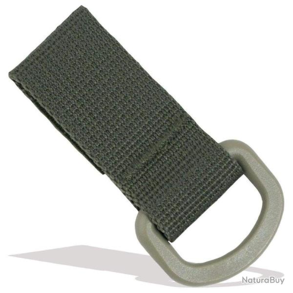 Anneau MOLLE D-Ring + Velcro  Bulldog Tactical Gear Vert olive � l'unit�