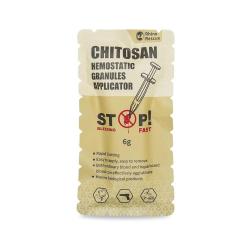 Applicateur de granul&eacute;s h&eacute;mostatiques au chitosan Rhino Rescue 6 g - Stoppe les h&eacute;morragies rapideme