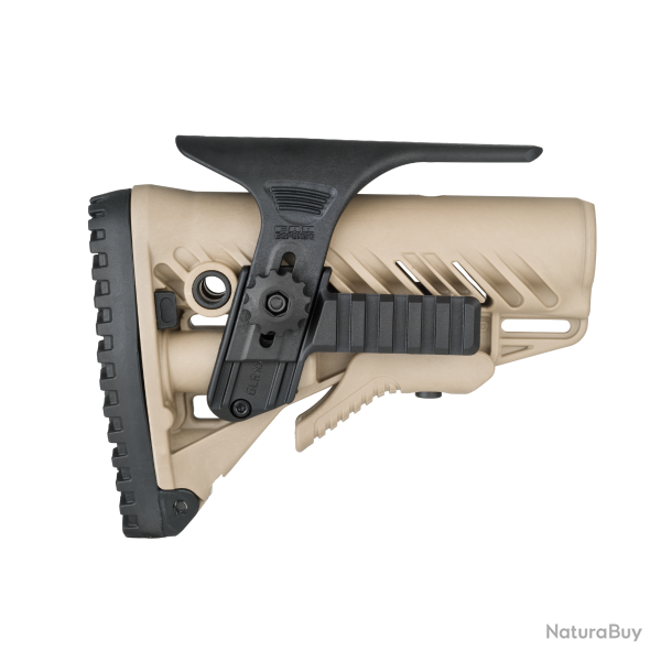 Appui-joue FAB Defense GPCP avec rails Picatinny pour crosse tactique GLR-16 Noir