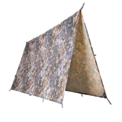 B&acirc;che Mil-Tec Tarp polyester ripstop enduit PVC 3 &times; 3 m 1 500 g colonne d'eau 5 000 mm avec 19 boucl