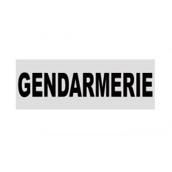 Bandeau r&eacute;tror&eacute;fl&eacute;chissant Patrol Equipement Gendarmerie Blanc 10 x 30 cm