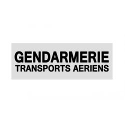Bandeau r&eacute;tror&eacute;fl&eacute;chissant Patrol Equipement Gendarmerie Blanc Gendarmerie Transports A&eacute;riens 10 x 3