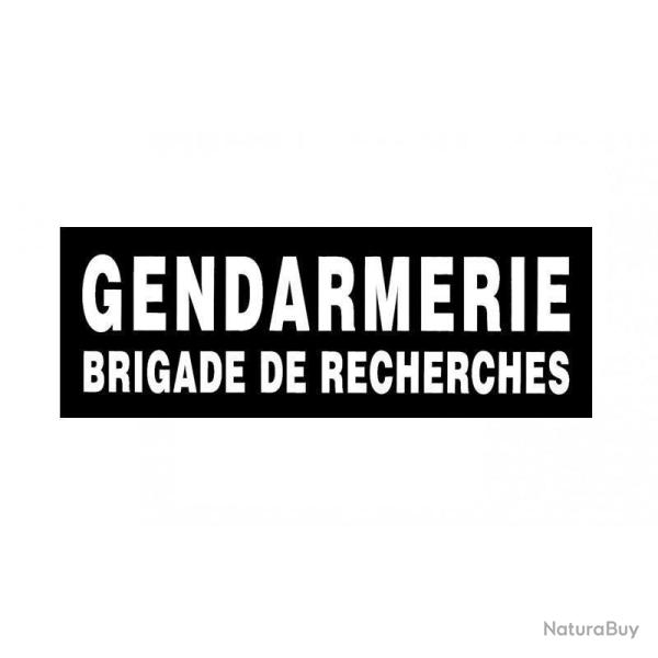 Bandeau r�tror�fl�chissant Patrol Equipement Gendarmerie Noir Gendarmerie Brigade de Recherche 10 x 