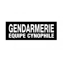 Bandeau r&eacute;tror&eacute;fl&eacute;chissant Patrol Equipement Gendarmerie Noir Gendarmerie Equipe Cynophile 3 X 10 cm