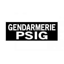 Bandeau r&eacute;tror&eacute;fl&eacute;chissant Patrol Equipement Gendarmerie Noir Gendarmerie PSIG 3 X 10 cm