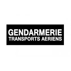 Bandeau r&eacute;tror&eacute;fl&eacute;chissant Patrol Equipement Gendarmerie Noir Gendarmerie Transports A&eacute;riens 10 x 30