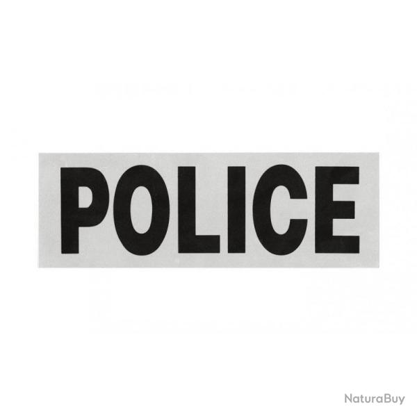 Bandeau r�tror�fl�chissant Patrol Equipement Police Blanc 10 x 30 cm
