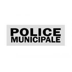 Bandeau r&eacute;tror&eacute;fl&eacute;chissant Patrol Equipement Police Blanc Police Municipale 4 X 13 cm