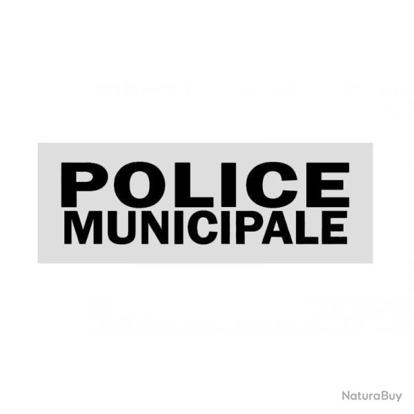 Bandeau r�tror�fl�chissant Patrol Equipement Police Blanc Police Municipale 4 X 13 cm