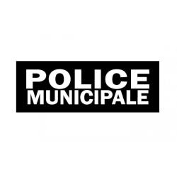 Bandeau r&eacute;tror&eacute;fl&eacute;chissant Patrol Equipement Police Noir Police Municipale 4 X 13 cm