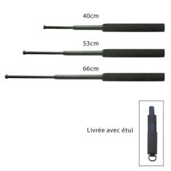 B&acirc;ton t&eacute;lescopique Patrol Equipement Noir 53 cm / 21 inch