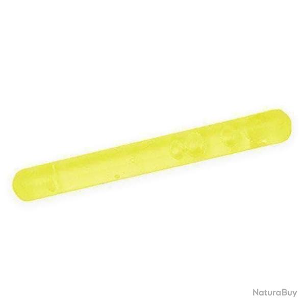 B�tons lumineux Mil-Tec mini format 4 cm autonomie 8 � 12 heures (paquet de 10) Jaune