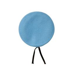 B&eacute;ret Le Centurion ONU en laine m&eacute;rinos, bord cuir et doublure ac&eacute;tate Bleu - T54